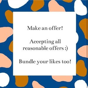 ACCEPTING REASONABLE BUNDLES AND OFFERS🥰